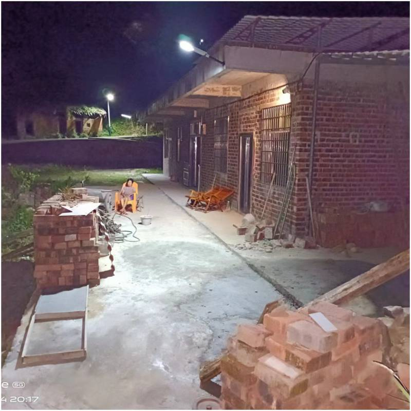 Luminarias exteriores lámpara luz solar panel integrado con sensor de detección de movimiento, luz LED solar para el jardín