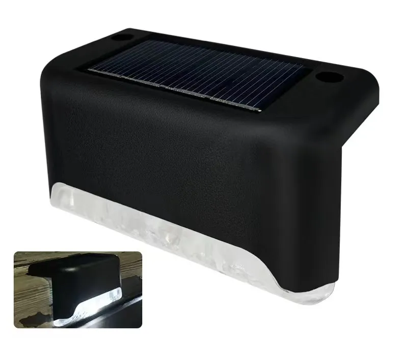 Luz solar para escaleras exteriores, luz para escaleras, luz para pasillos, luz para patios exteriores, luz nocturna