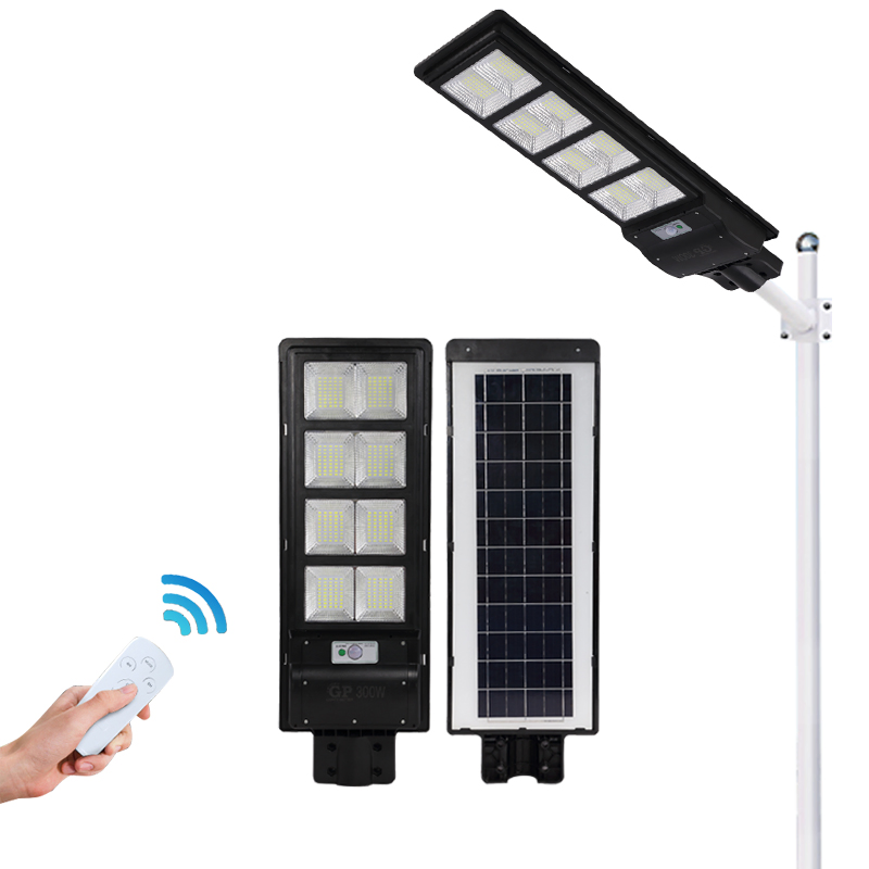 Luz de calle solar LED de alta eficiencia con sensor de movimiento inteligente
