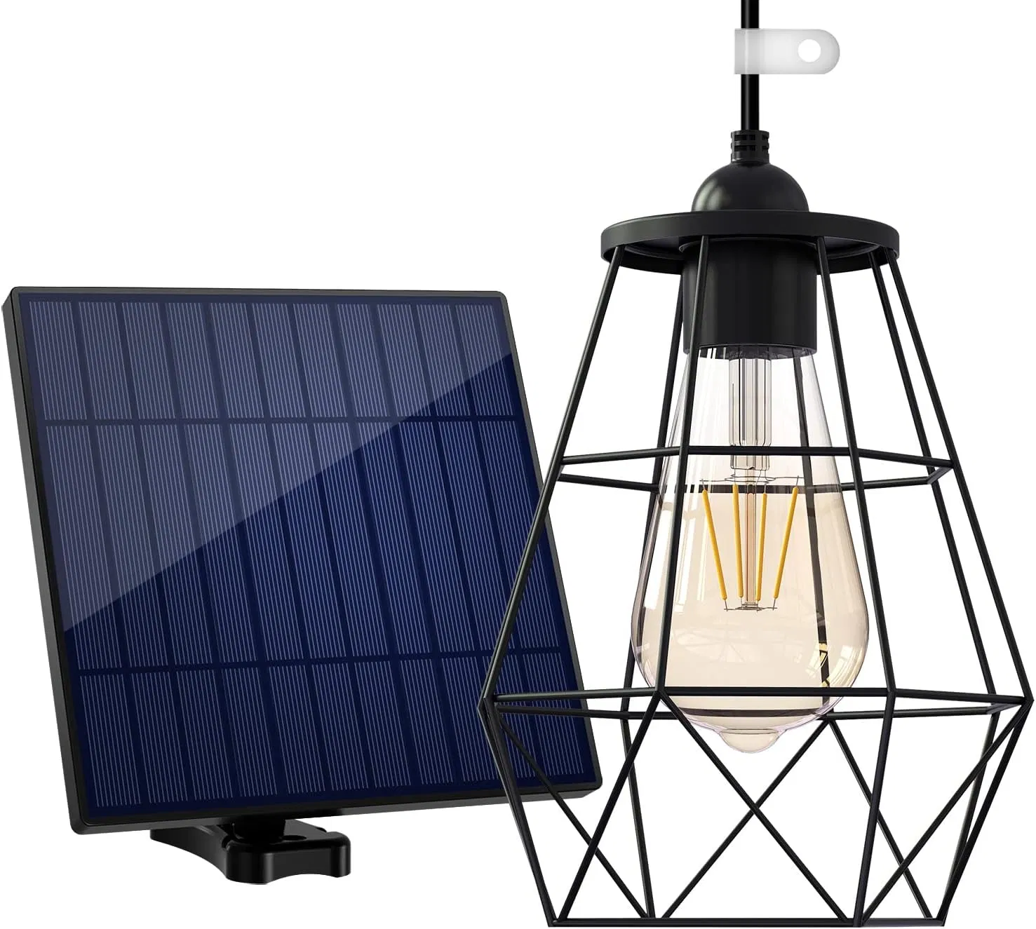 Candelabro Solar Exterior, Luz Colgante Solar Luz para Cobertizo Solar Luz Colgante