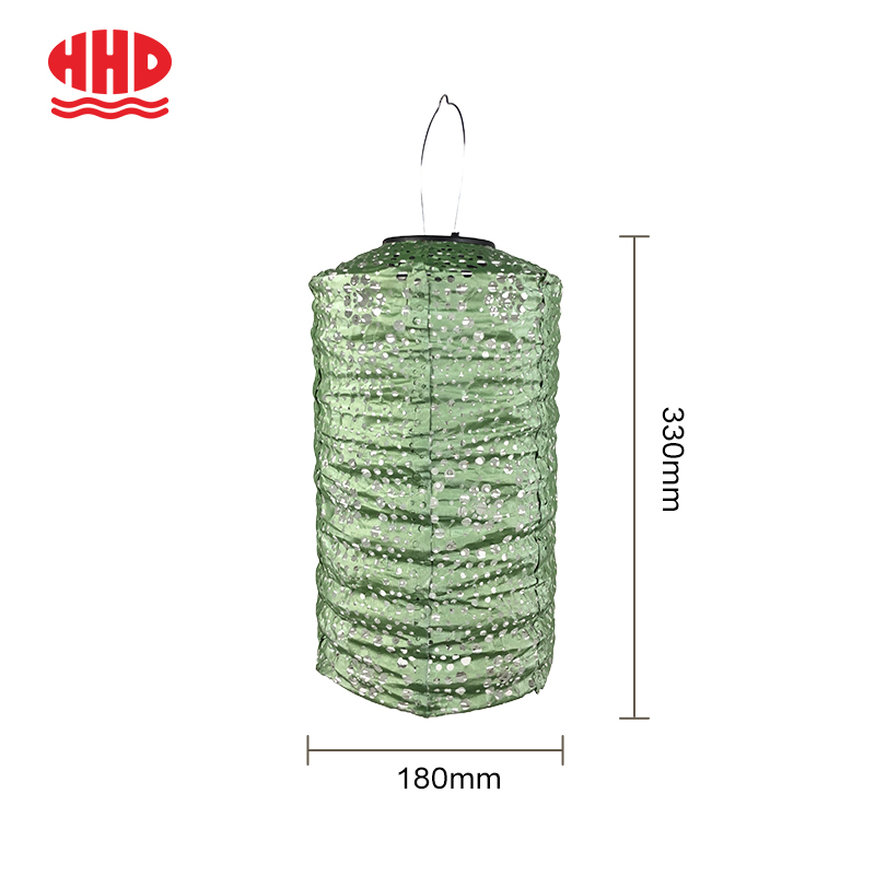Decoración de jardín Hkh, patrón de corte de papel Tyvek DuPont impermeable, farol solar