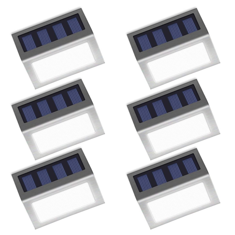 Nuevo Estilo 3PCS Luz Solar LED para Escaleras Jardín Luz LED para Jardín Exterior para Decoración Luz de Pared LED de Calidad para Decoración