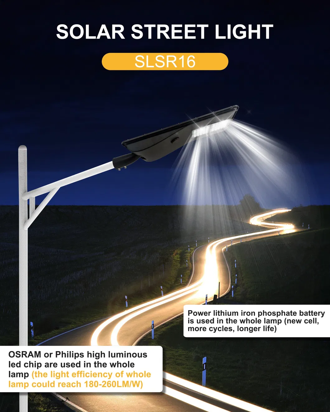 Luz solar LED para exteriores
