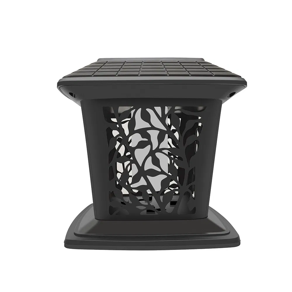 Luz de tapa de poste solar para jardín, luz exterior para cerca