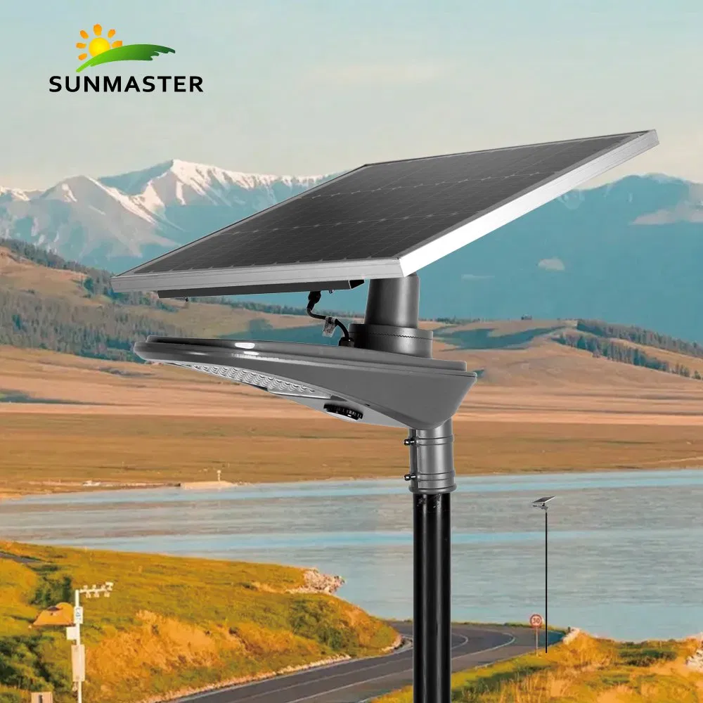 Farola Solar de Calle Oro Lámpara Solar Luz de Calle LED Solar 30W