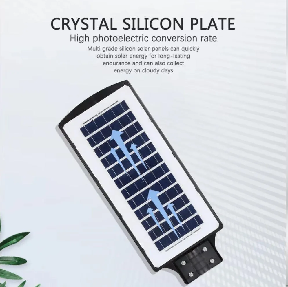 100W Luz de pared LED solar exterior con inducción a prueba de agua para jardín, terraza, garaje, patio y luz de calle