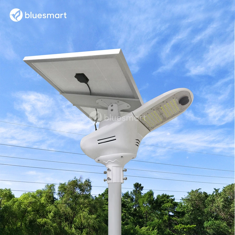 Luces LED solares para exteriores, luces solares inteligentes para calles, postes