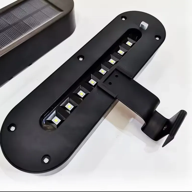 Iluminación de seguridad LED impermeable para exteriores, lámpara de poste de jardín, luz de corredor, luces solares para cercas y canaletas
