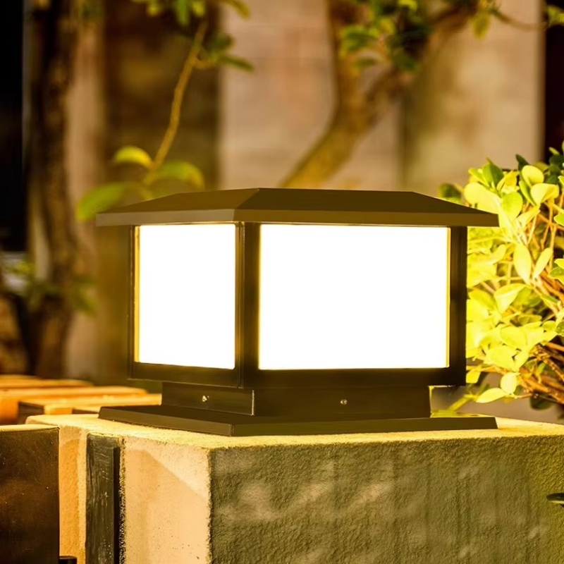 Fabricante de alta calidad luz de columna para postes de entrada al aire libre, luz LED exterior impermeable