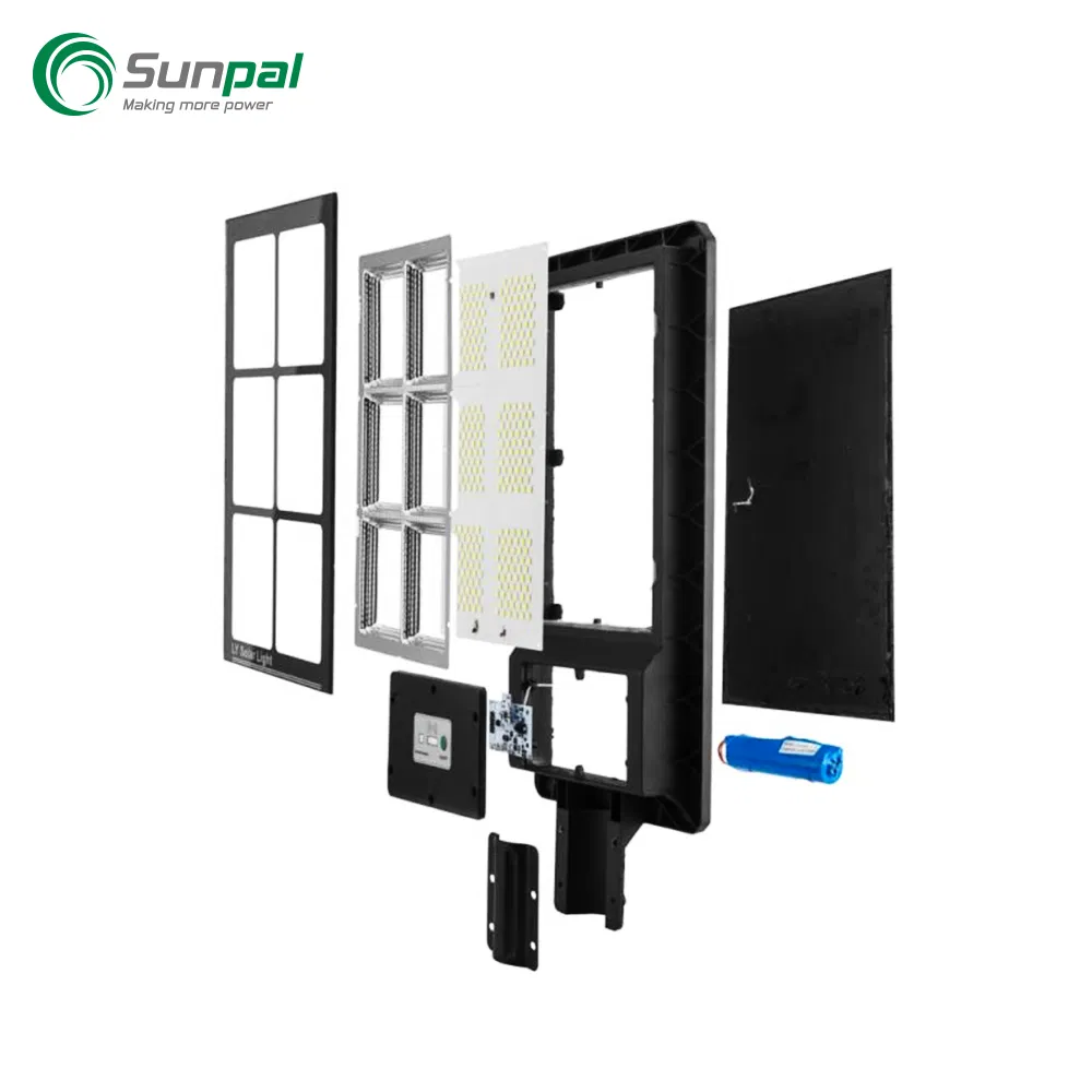 Luces solares exteriores Sunpal 60W sistema de iluminación de seguridad para pared de casa