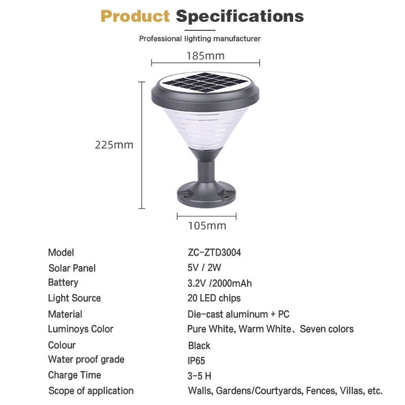 Luces de camino LED solares con sensor de luz automático para decoración de jardín