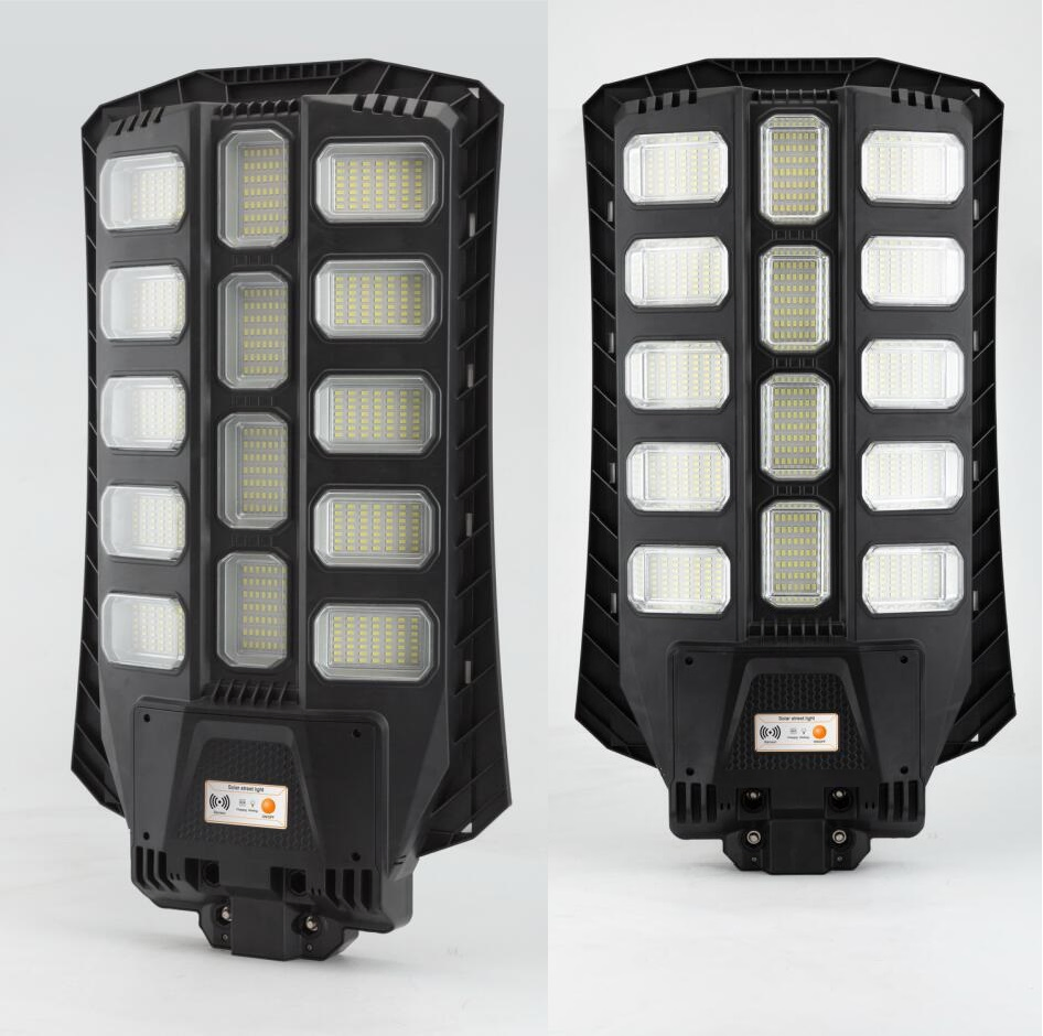 Iluminación Solar Exterior para Caminos IP65 Lámpara de Jardín Todo en Uno con Sensor Luz Solar LED para Calle