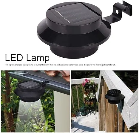 Lámpara de pared solar para cerca, canalón, calle, jardín, patio Ci17800
