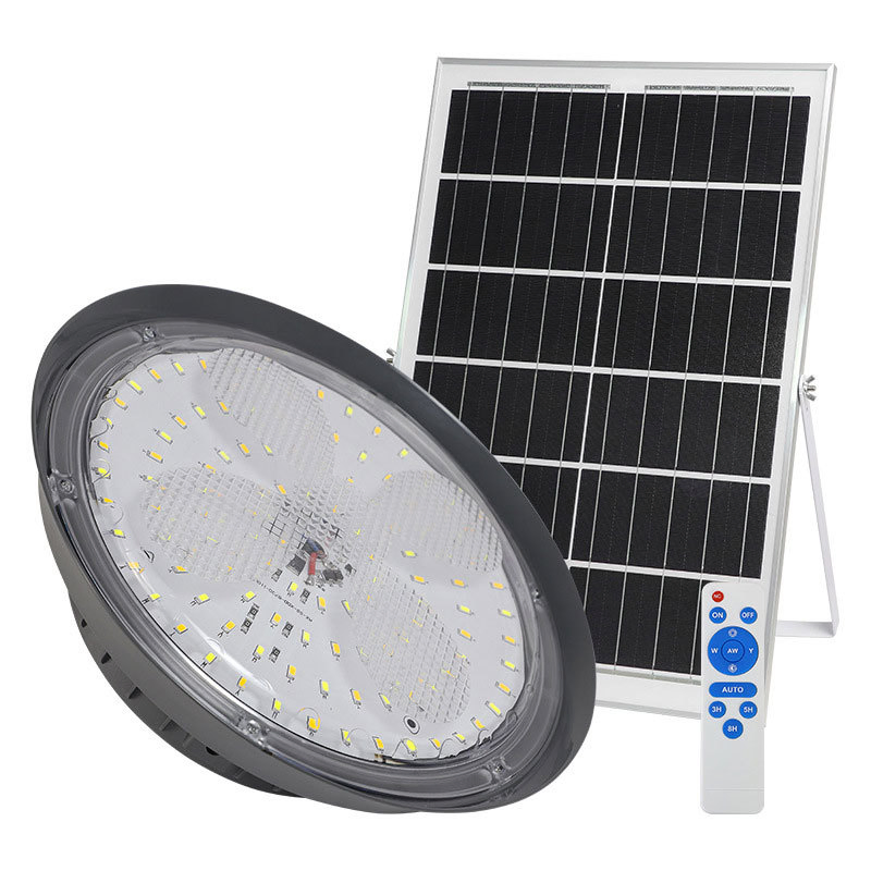 100W Luz Solar Super Brillante LED Luz de Alta Bahía Luz Colgante Tipo Dividido Ahorro de Energía Sin Factura de Electricidad para Almacén Granja Cobertizo Luz de Techo Industrial