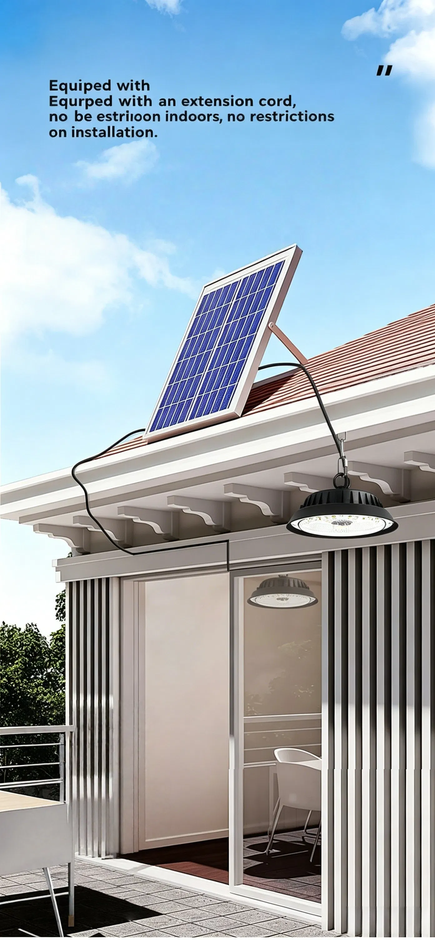 Lámpara de alta bahía solar 3