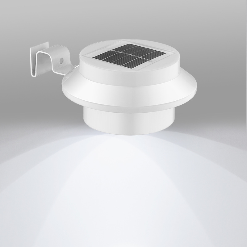 Luces solares luces de canalón fabricante chino blanco negro en venta