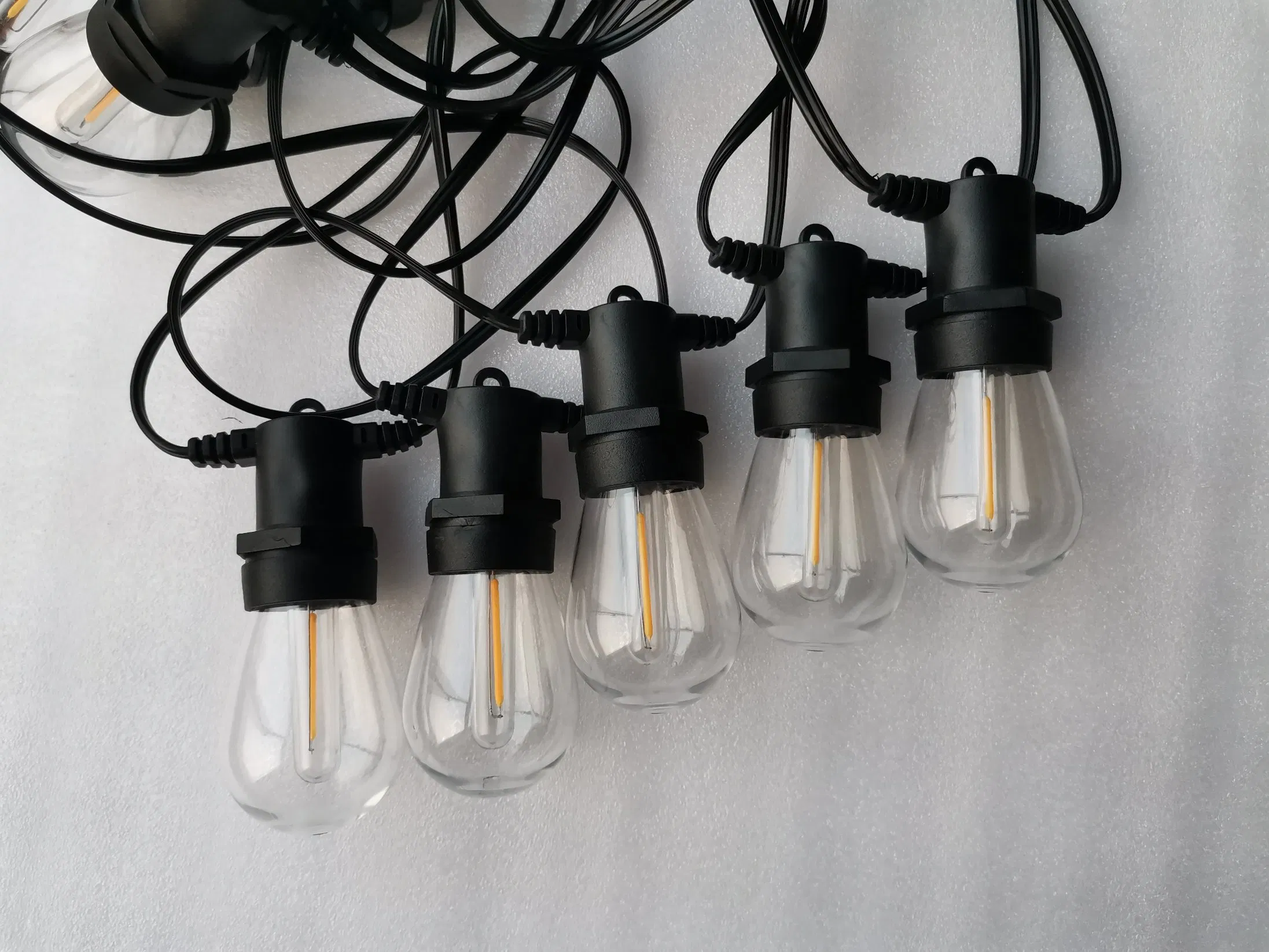 IP44 Luces de cadena solares impermeables para Navidad para uso en hogar, hotel, fiesta y bistró