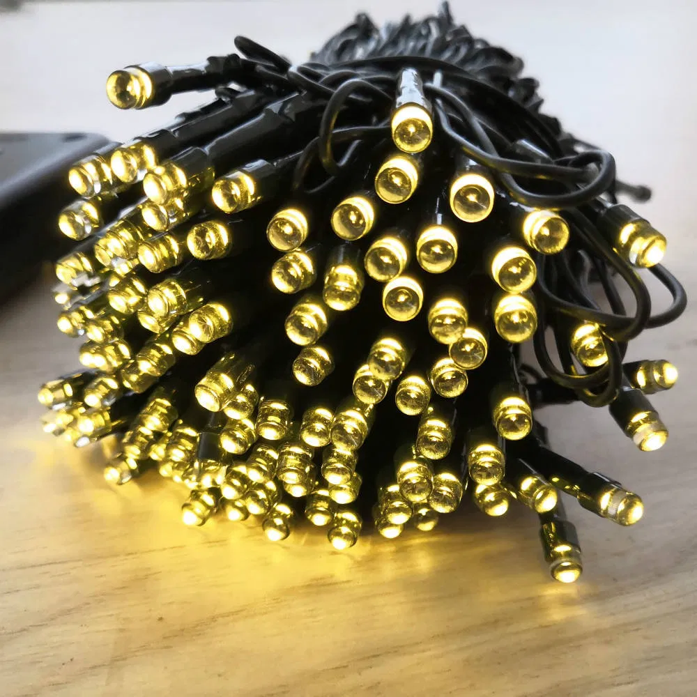 Luces de cadena solares para decoración de Navidad, patio, jardín, boda y fiestas, impermeables