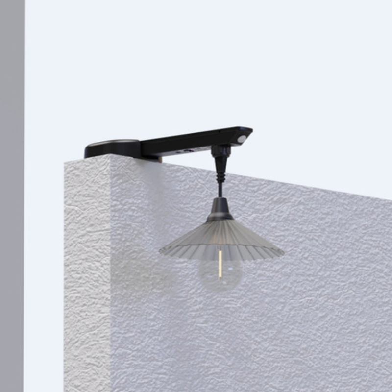 Nuevo trabajo de diseño luz colgante solar impermeable IP65 para jardín de cobertizo