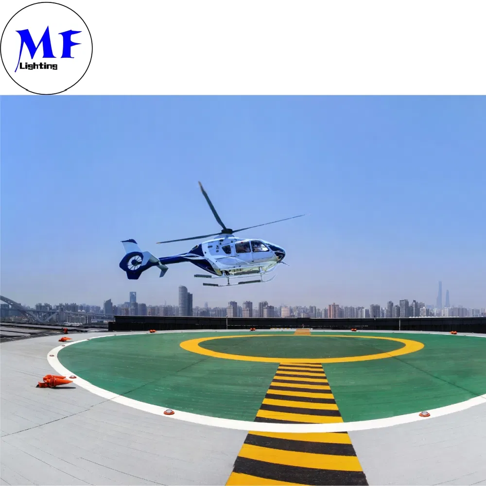 IP65 Luz de advertencia para aeronaves de aproximación precisa de helipuerto, helipunto y aeropuerto, LED de alta potencia, impermeable, roja y blanca