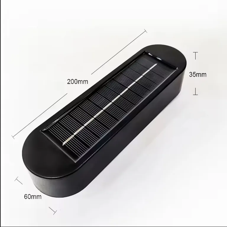 Iluminación de seguridad LED impermeable para exteriores, lámpara de poste de jardín, luz de corredor, luces solares para cercas y canaletas