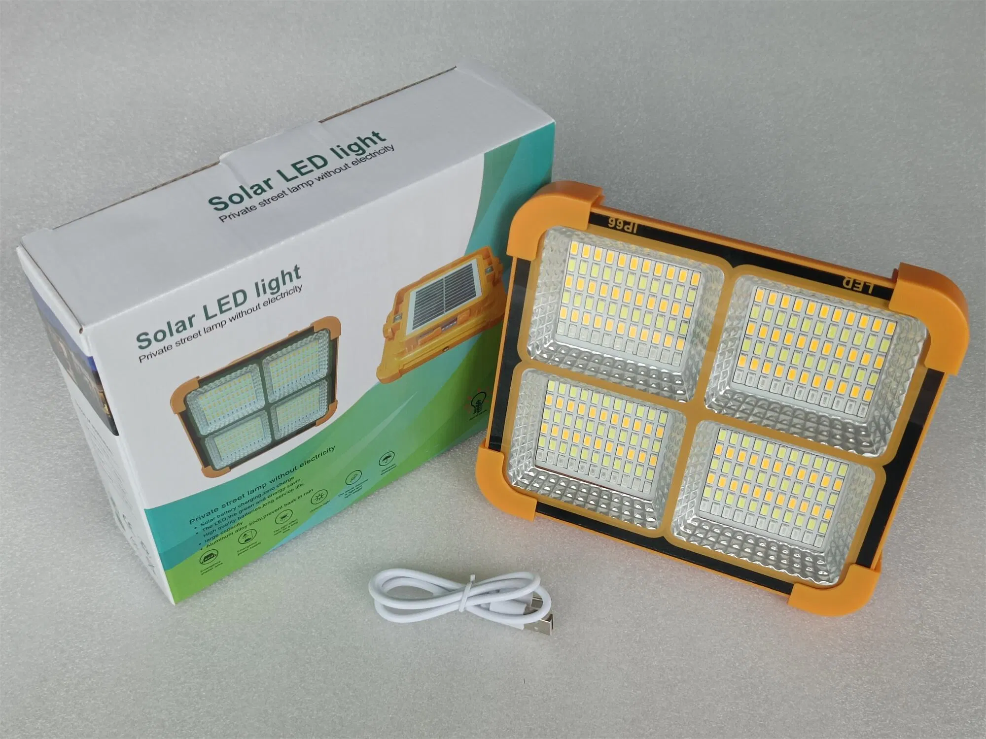 Precio de fábrica Yaye 50W Faro portátil solar LED recargable de emergencia multifuncional para camping con 1000PCS Stock/ 3 Años de garantía
