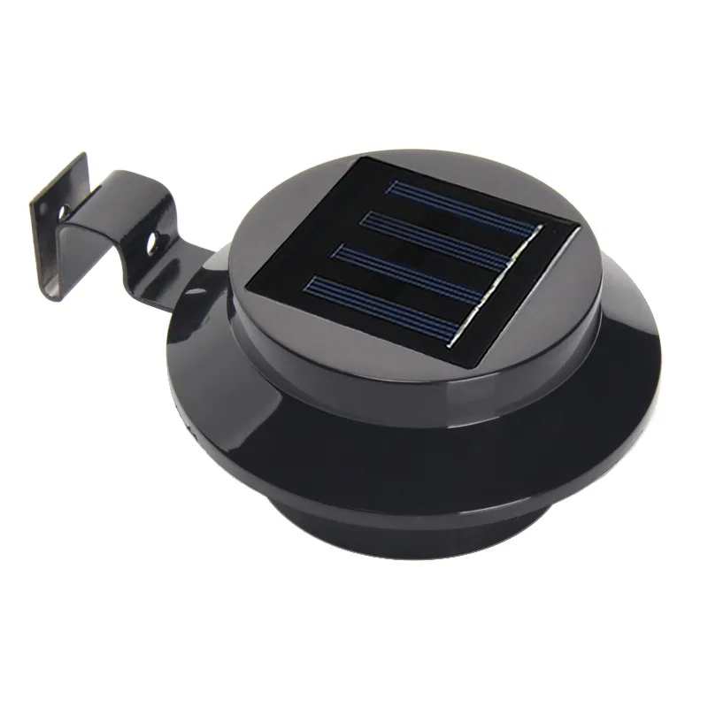Luces solares luces de canalón fabricante chino blanco negro en venta