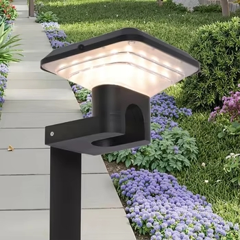 Linterna recargable solar moderna para uso en jardín al aire libre