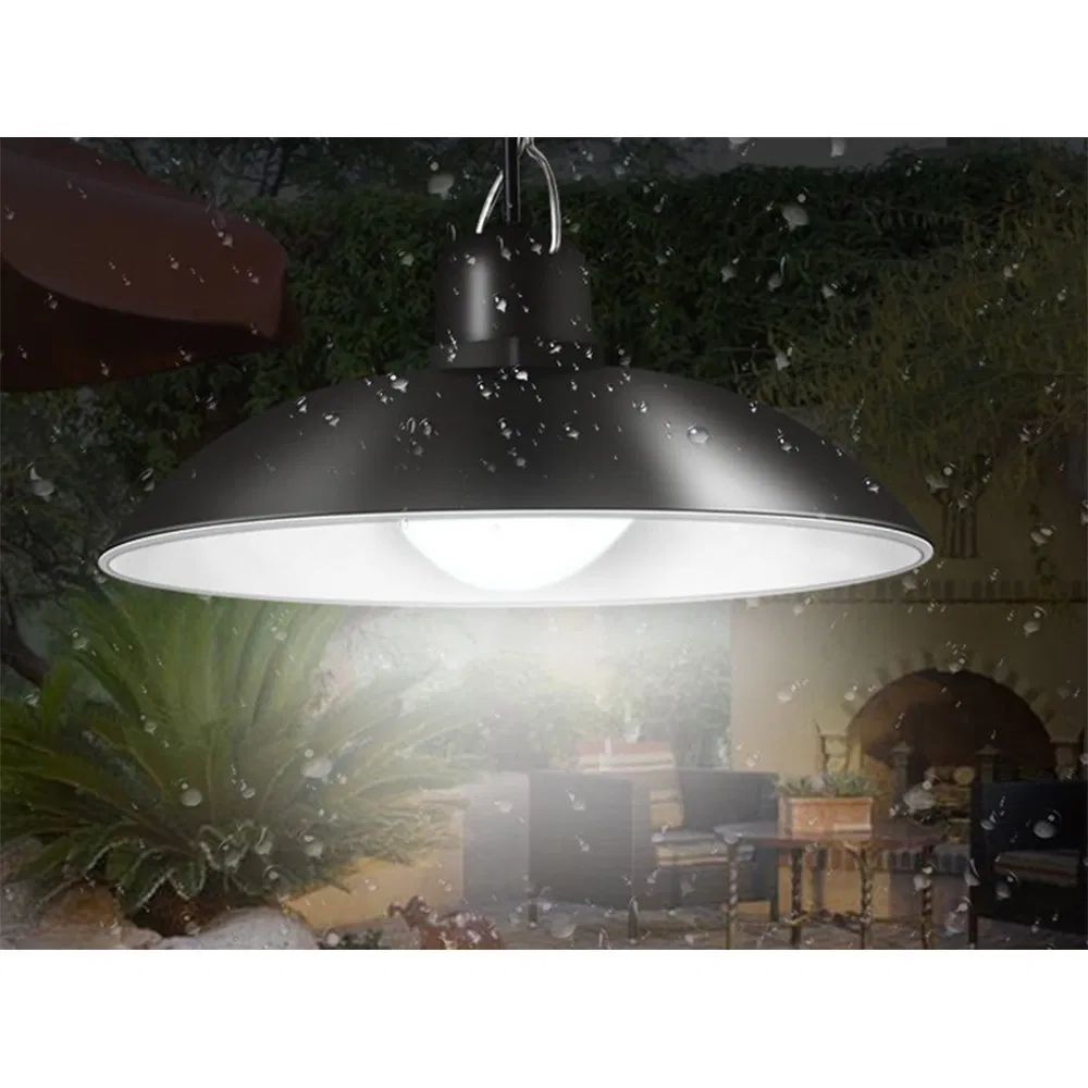 Luz colgante solar exterior fabricante chino con control remoto inteligente para cobertizo granero patio porche