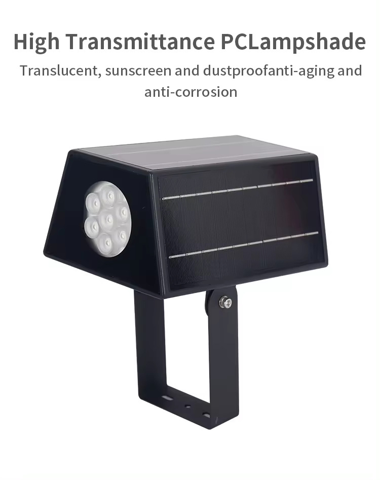 Luz de Spot Exterior Solar IP65 Impermeable Blanca Cálida para Paisaje en Jardín y Sendero