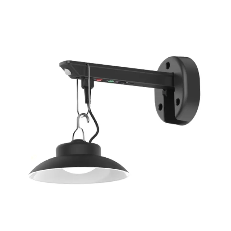 Nuevo trabajo de diseño luz colgante solar impermeable IP65 para jardín de cobertizo