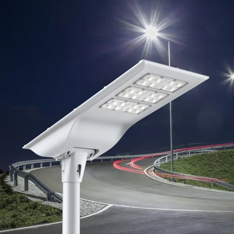Aplicación de luces solares en vías públicas