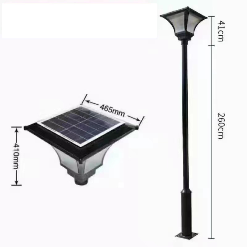 Patentado 2m/3m Garden Solar Post Luz Solar lámpara de poste