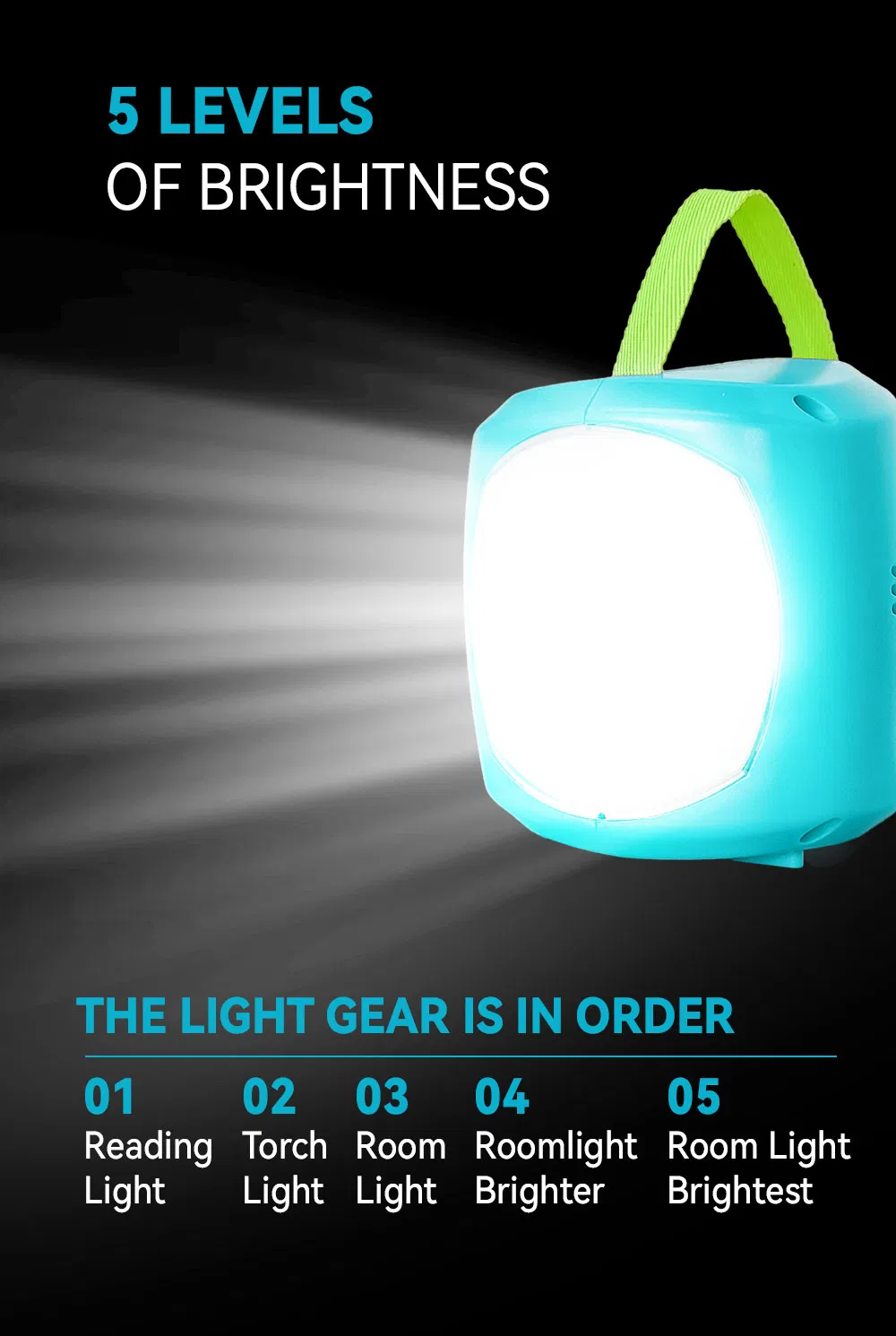 Linterna solar LED 3