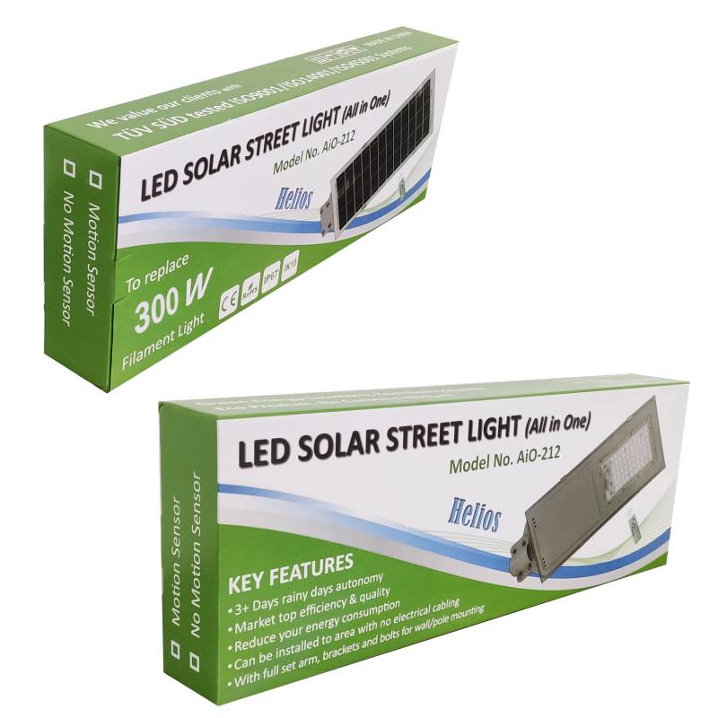 Luminarias exteriores lámpara luz solar panel integrado con sensor de detección de movimiento, luz LED solar para el jardín