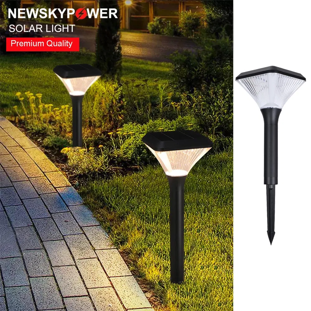 Luz de spot solar de bolardo de césped con soporte de estaca 40cm 60cm 80cm