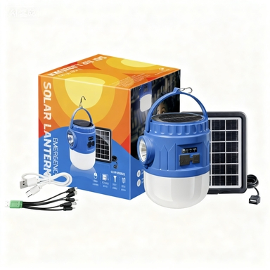 Lámpara de camping solar OEM de alta venta, ligera, bombilla LED de emergencia, moderna, linterna de jardín al aire libre