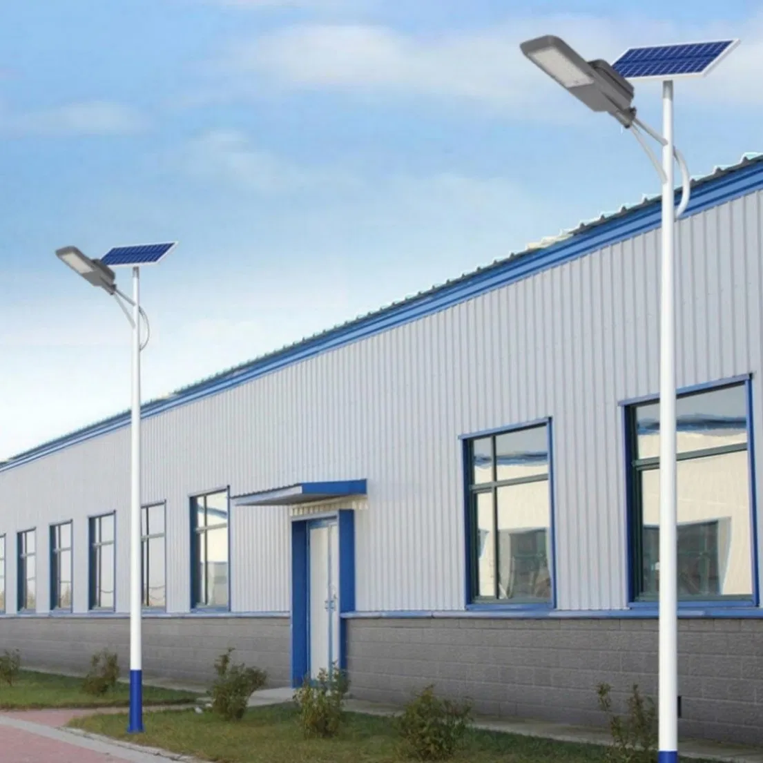 Luz solar de calle con panel solar para campo de golf Crescent Terrace