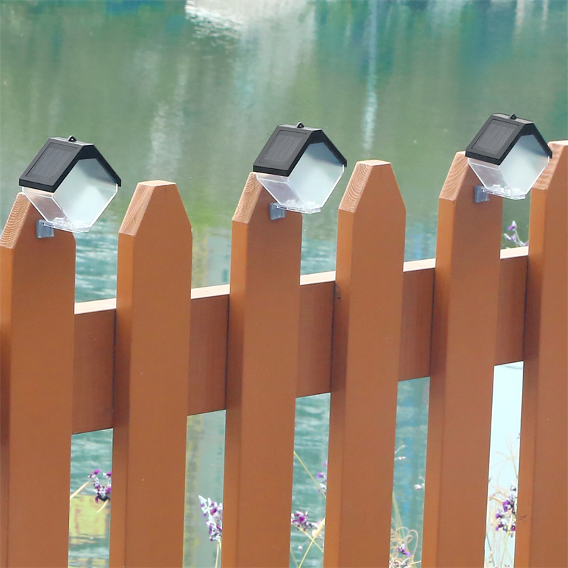 Luz de cerca solar exterior LED lámpara de pared solar impermeable luz luminosa para jardín