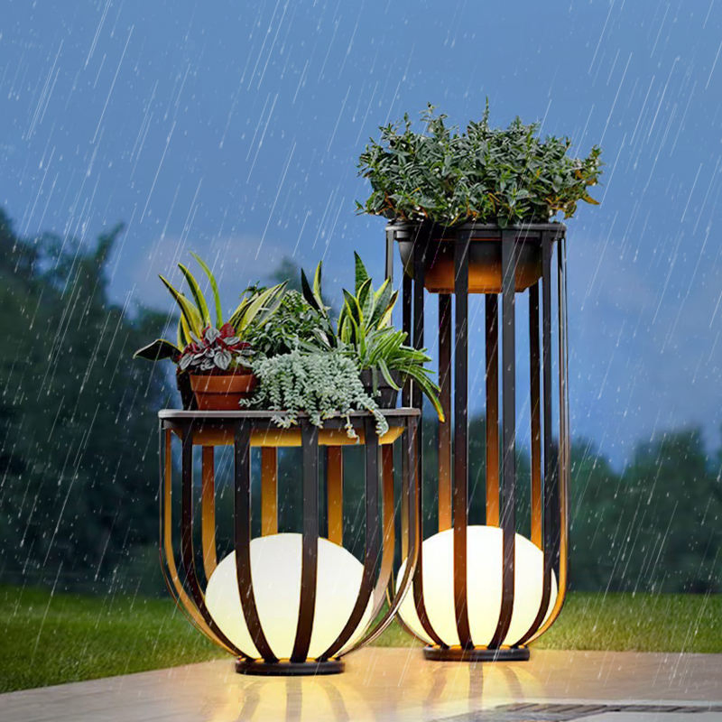Luces solares de jardín al aire libre, luces de suelo para jardines de villas, luces de paisaje para terrazas exteriores