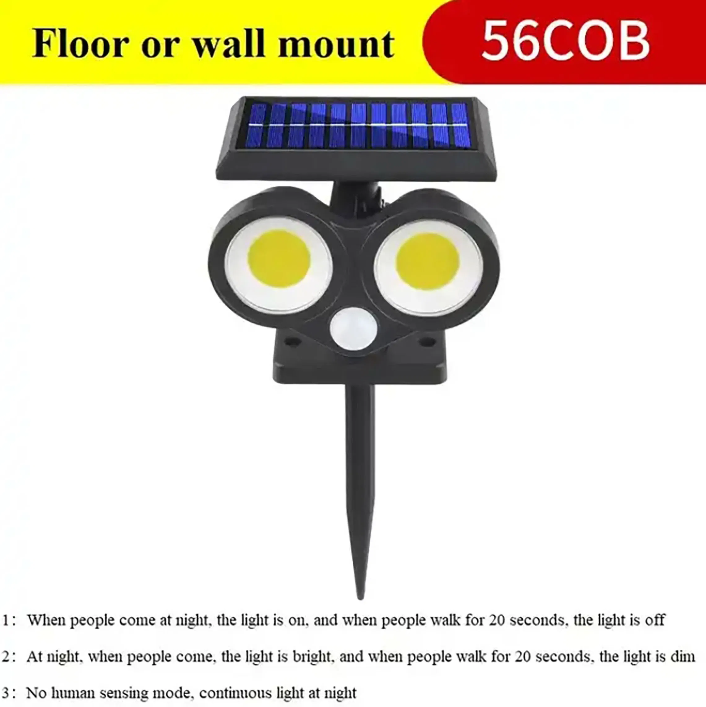 Luces LED solares para iluminación de escaleras exteriores
