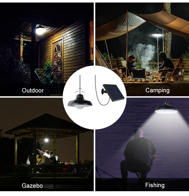 Candelabro solar exterior de alta potencia y luz brillante para cobertizos