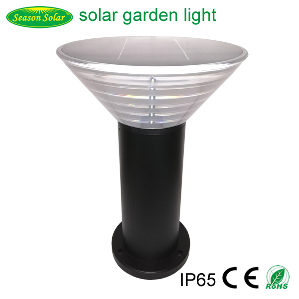 Luz de Jardín Solar de Estilo LED Brillante de Aluminio 40cm Lámpara de Poste Exterior con Luz LED