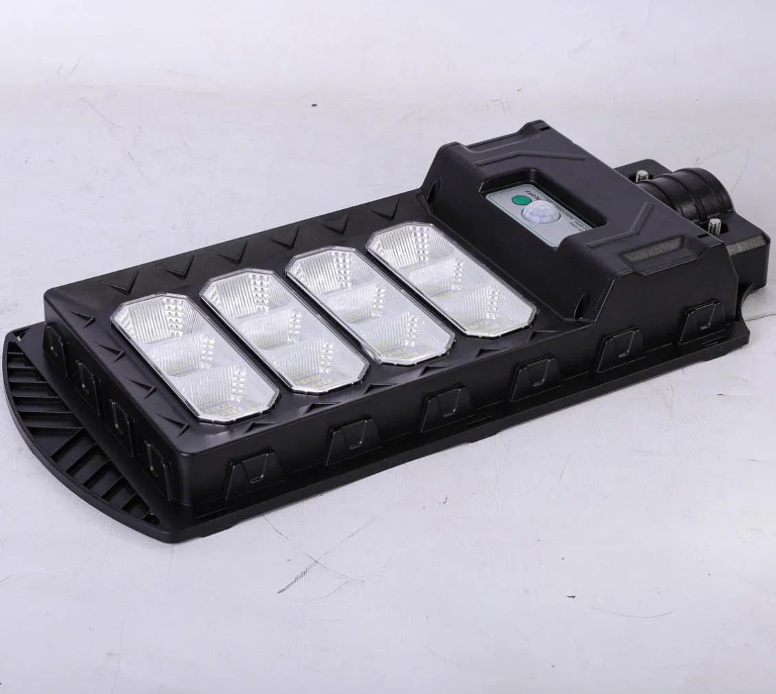 100W Luz de pared LED solar exterior con inducción a prueba de agua para jardín, terraza, garaje, patio y luz de calle