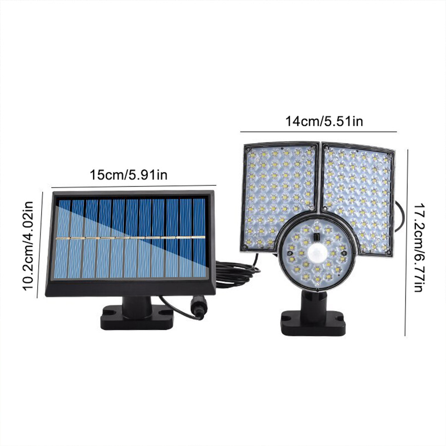 Luces LED exteriores de pared y batería interior para escenario, canalón rural, banco de energía automático con celda de azulejo, luz solar de jardín, farola