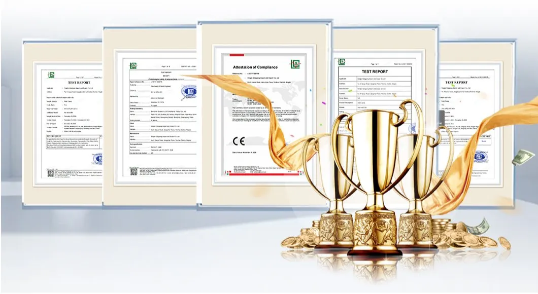 Certificados de calidad e internacionales