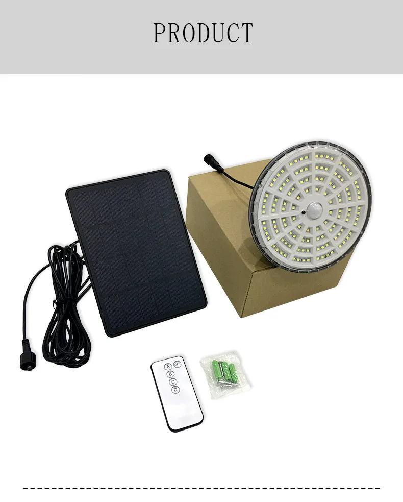 Lámpara de araña solar con sensor de movimiento IP55 Luz solar LED