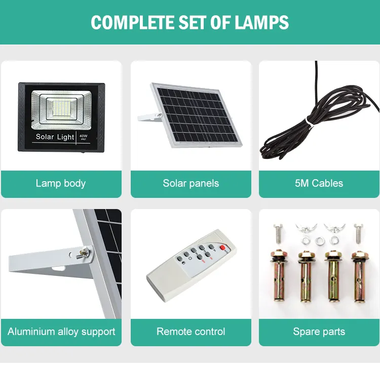 Lámpara solar exterior