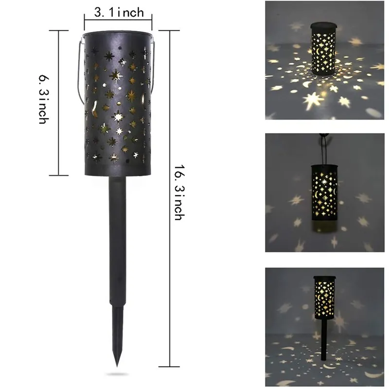 Linterna de jardín solar LED 1
