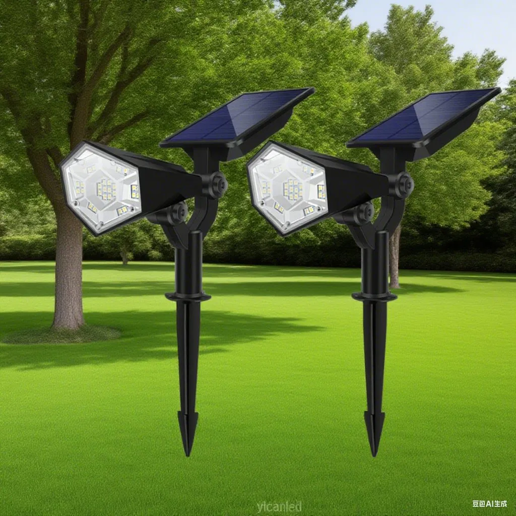 Iluminación solar de paisaje para jardín al aire libre foco